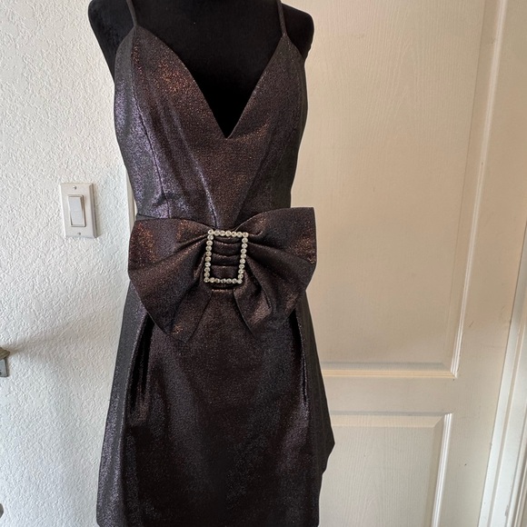 NWT RAMY BROOK Sz 6 Ana Metallic Mini Dress ($495) - Picture 5 of 14